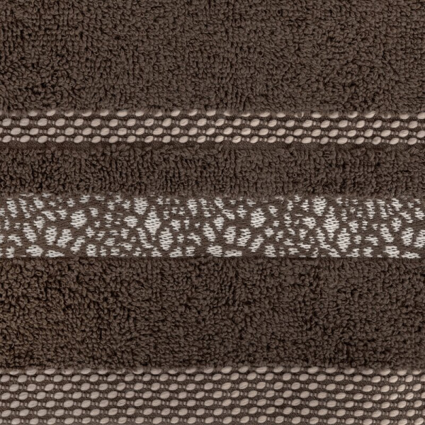 Ręcznik Tessa 30x50 brązowy frotte 500g/m2