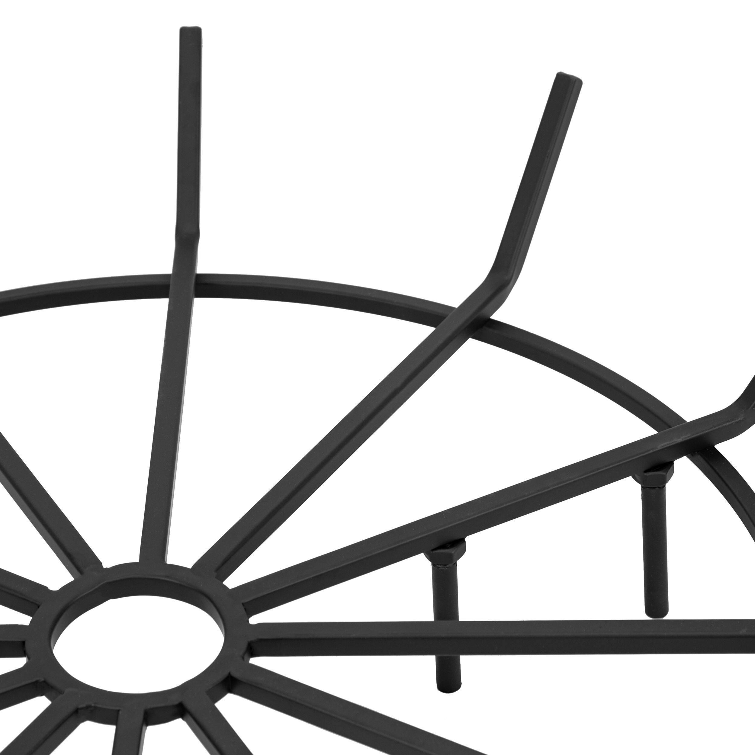 Pleasant Hearth Wagon Wheel Steel Wood Grate, 36-in