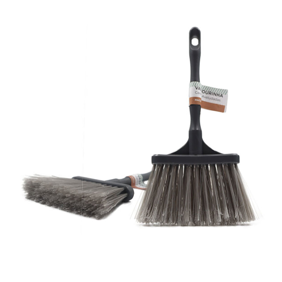 Vassoura limpa móveis cinza