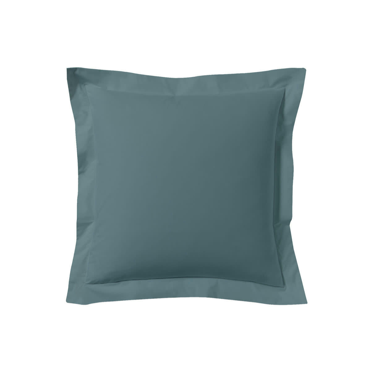LES UNIS - Taie d'oreiller unie en coton, Made in France bleu 63x63
