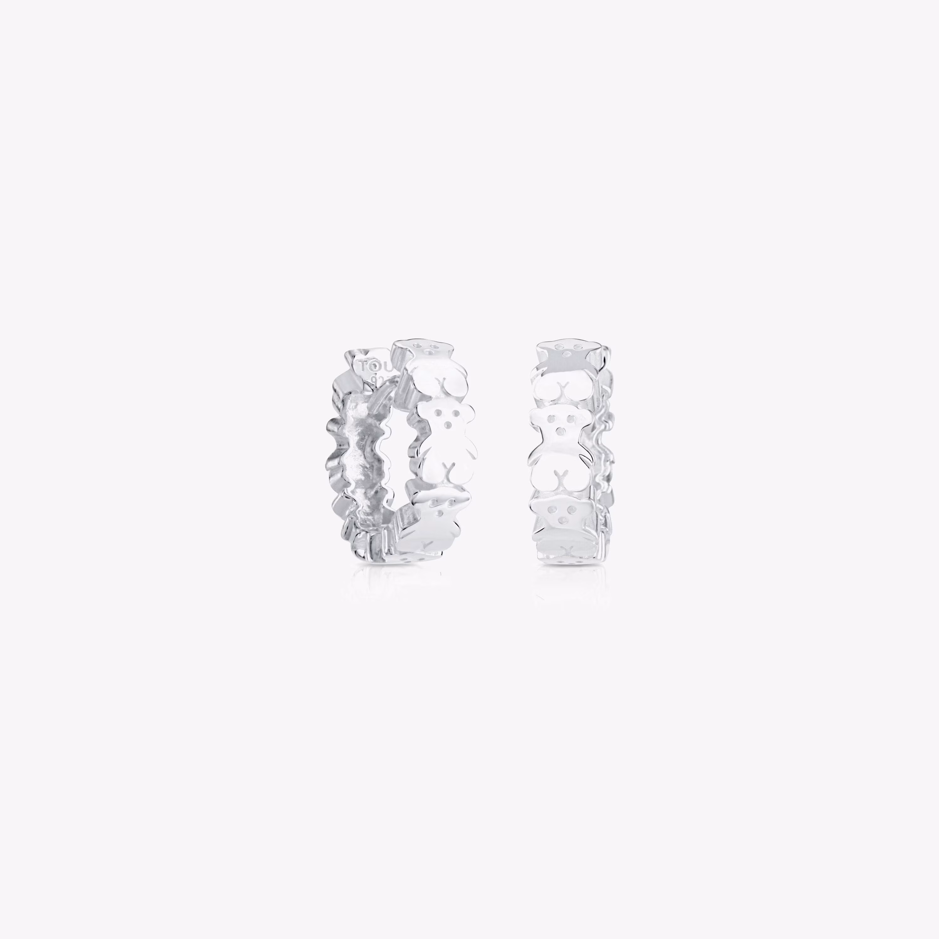 Pendientes aro de plata Puppies