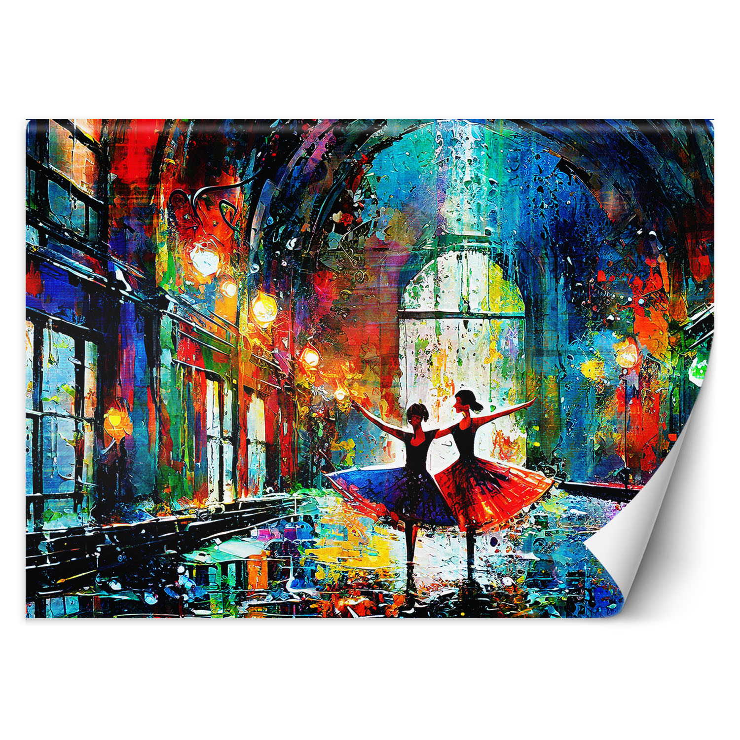 Feeby Fototapeta, Tańczące Baletnice Abstrakcja 150x105