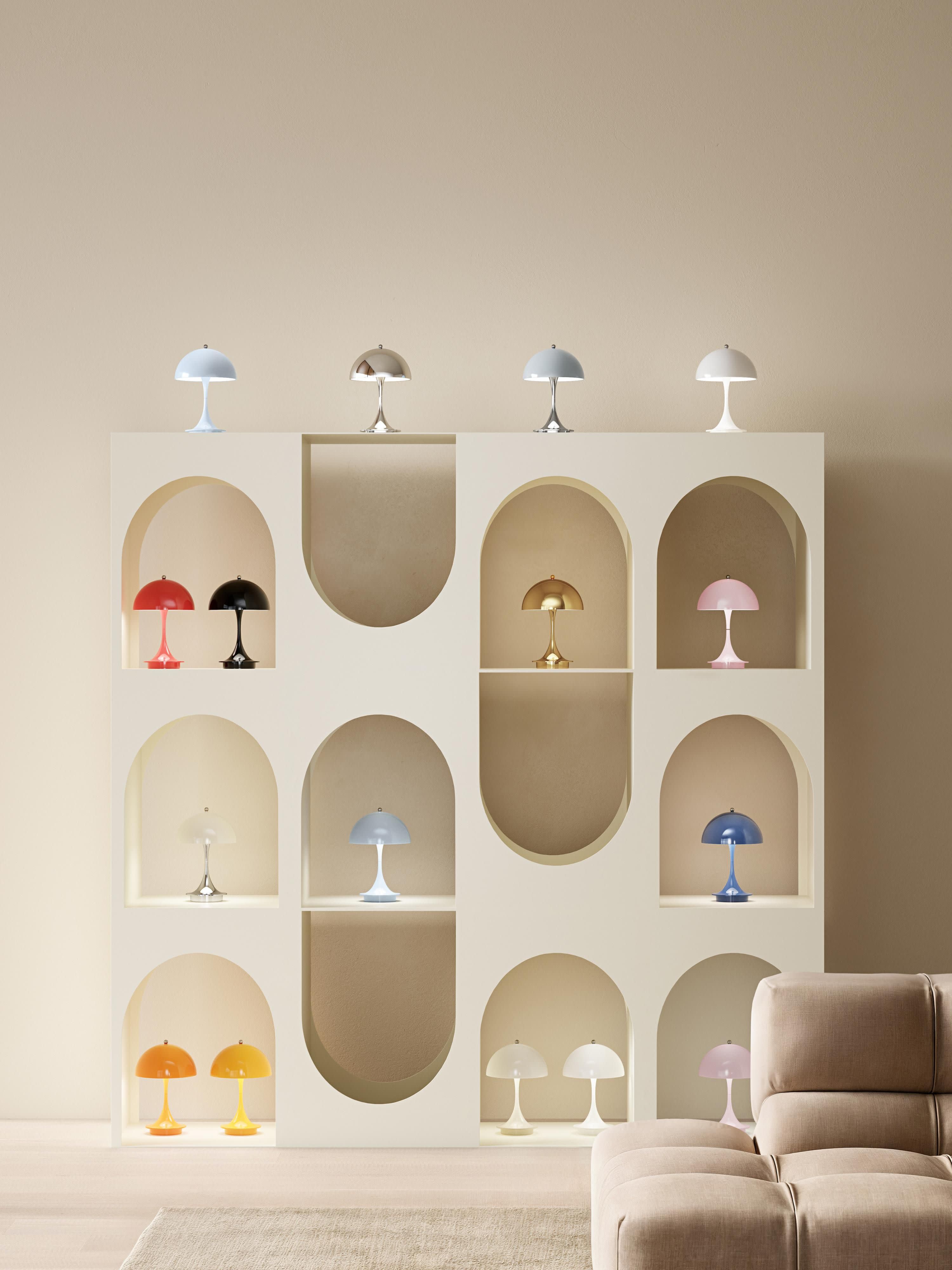 Mobile dimmbare LED-Tischlampe Panthella 160, Design Verner Panton
