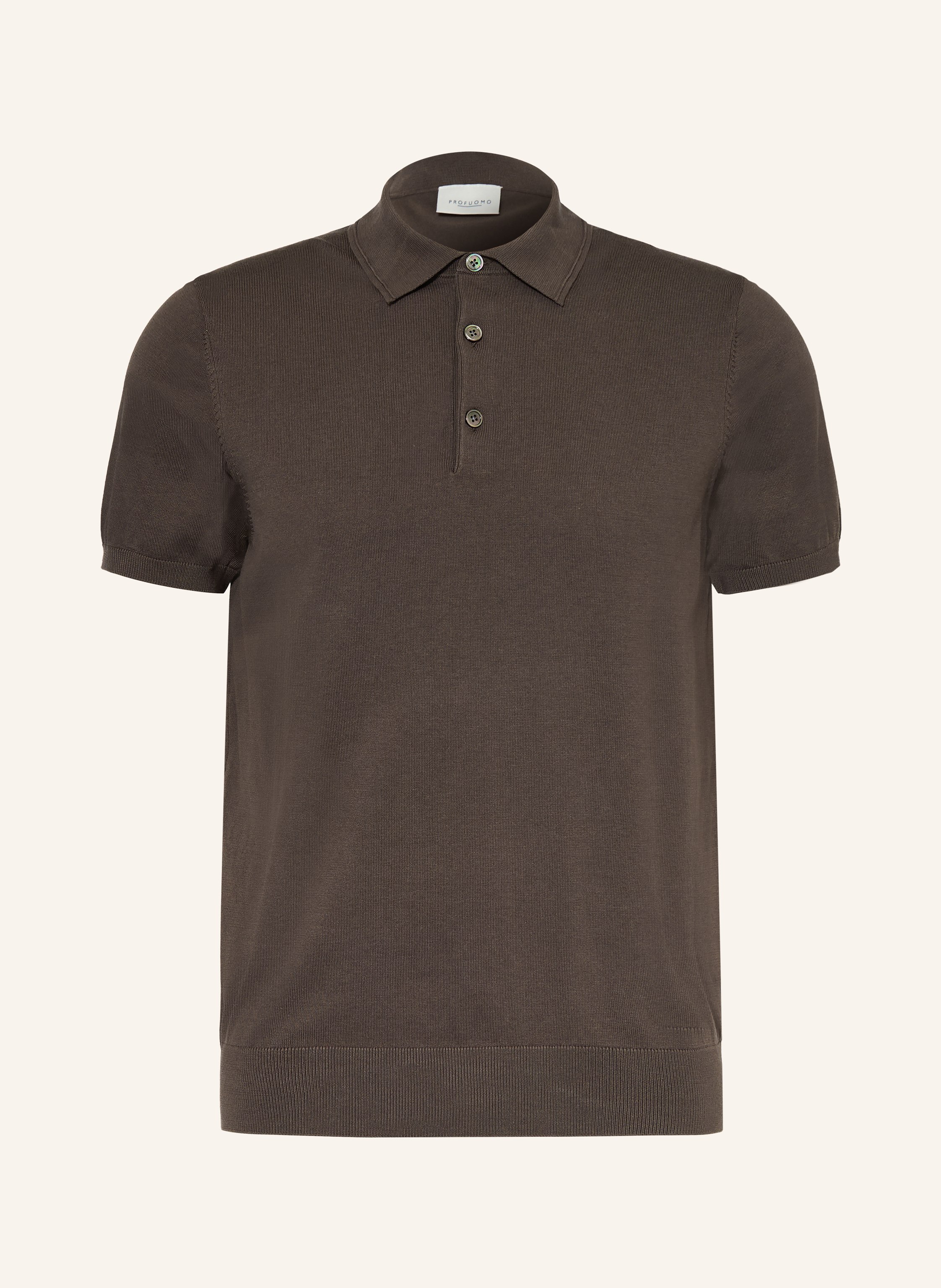 PROFUOMO Strick-Poloshirt