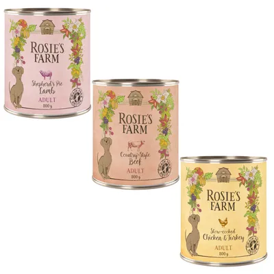 Rosie's Farm Adult Mixed Trial Pack - 6 x 800g