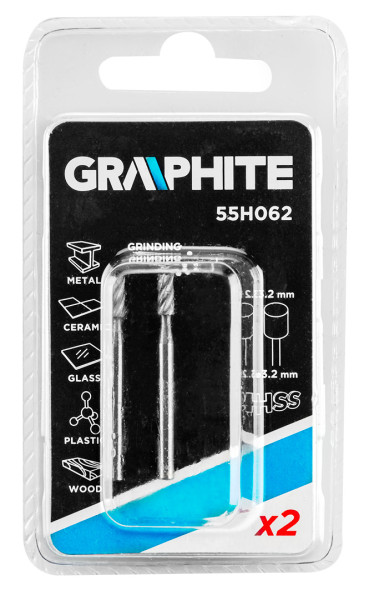 Frez HSS walec 3.2mm 2szt GRAPHITE 55H062