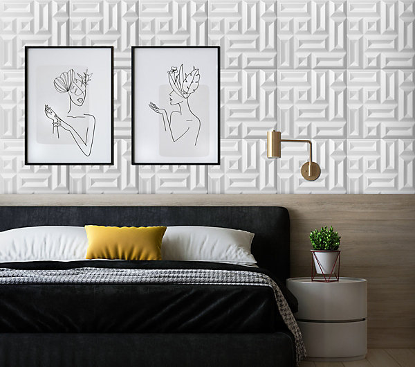 Panneaux de plafond et panneaux muraux Decoratif 3D Square 8m² / 32pièces