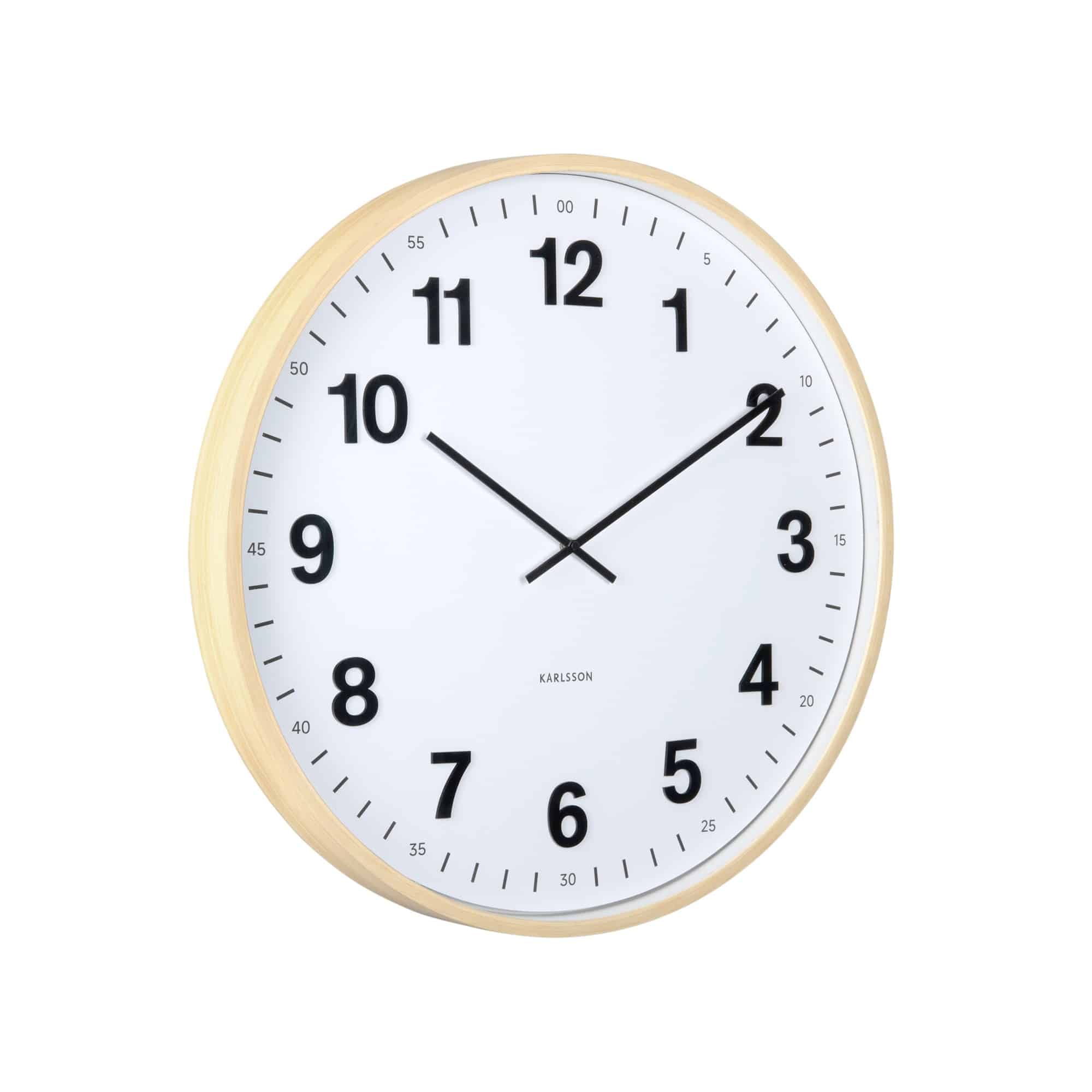 Karlsson wandklok Esencia Classic XL - bruin - Ø60cm