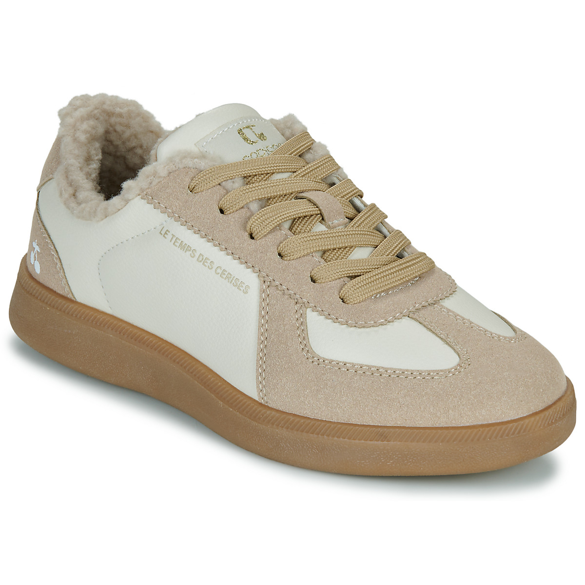 Le Temps des Cerises - LTC LILOU WEDGE - Beige / White
