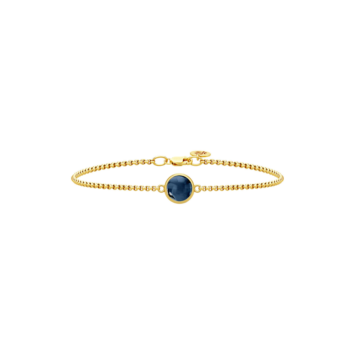 Primini Armb&aring;nd, gold/sapphire blue