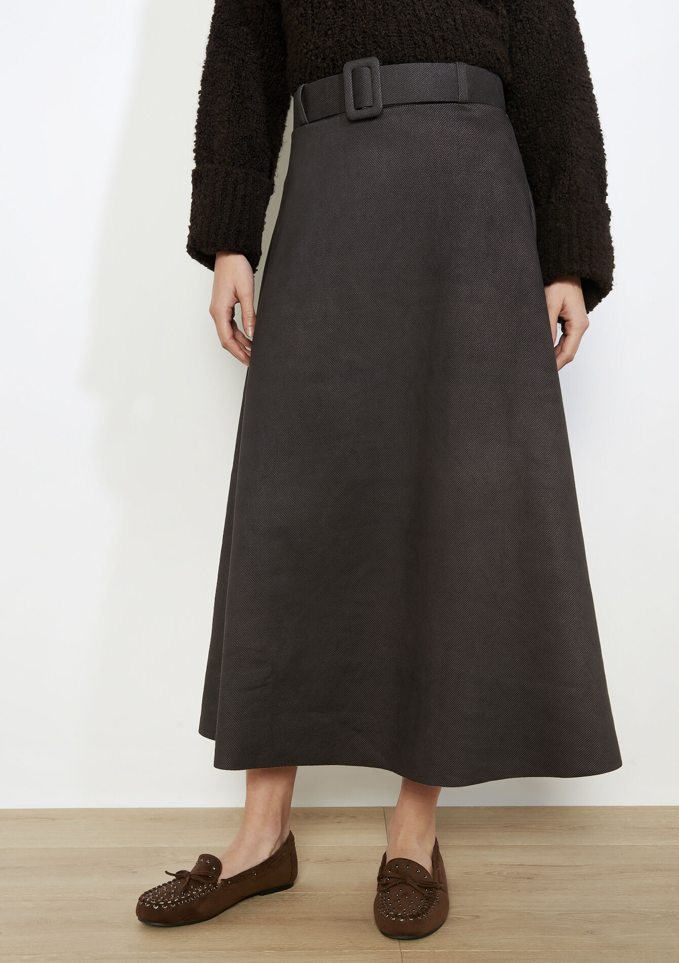 Lange uitlopende rok