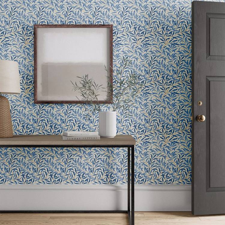 Morris & Co. Willow Bough Blue Floral Wallpaper
