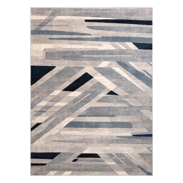 Dywan wełniany NAIN Geometryczny 7706/51655 beż / niebieski 80x150 cm