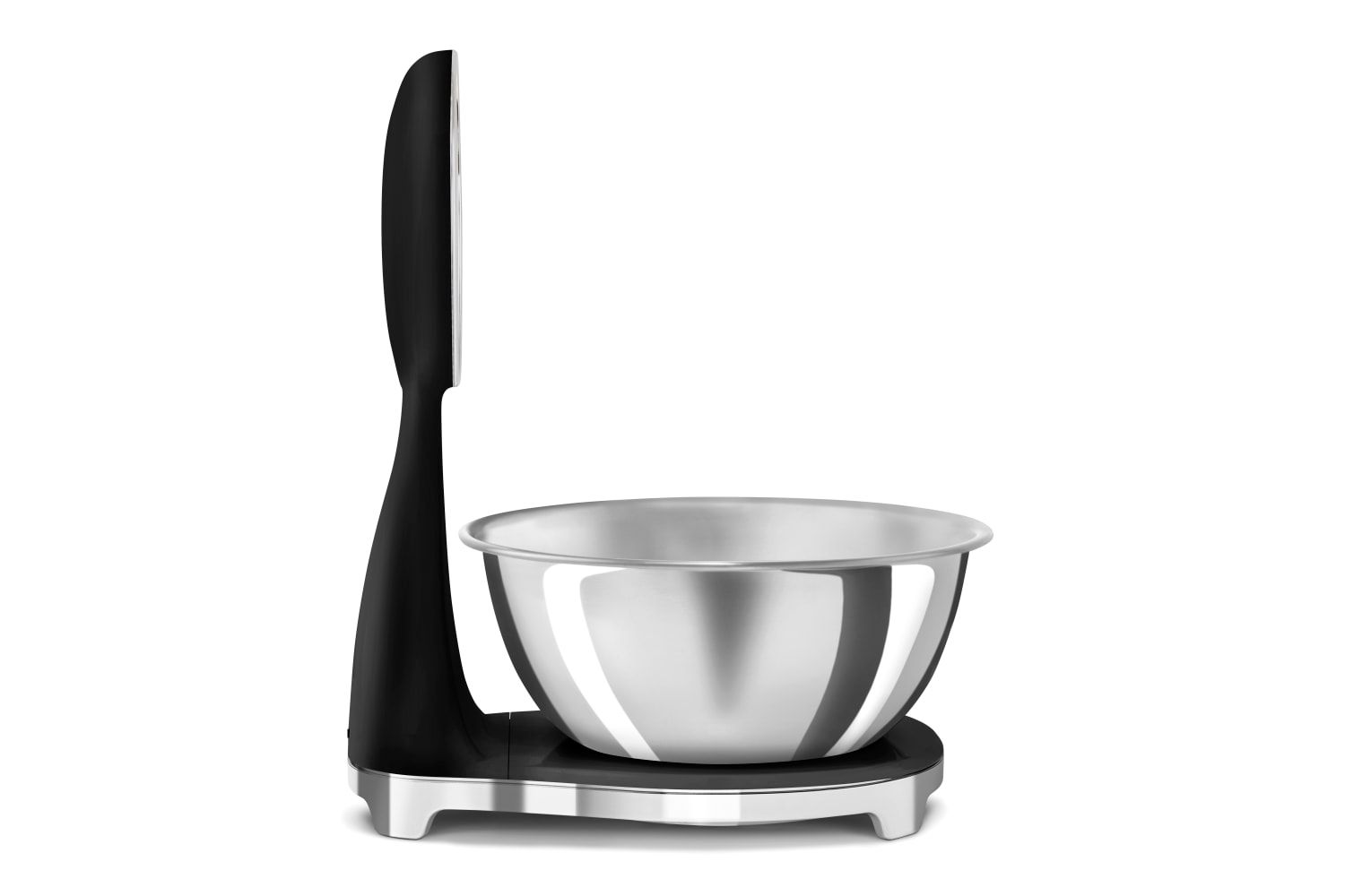 Smeg KSF01BLWW 50's Style Analogue and Rechargeable Digital Kitchen Scales with removeable stainless steel bowl, four units of measurement and LCD display, Black