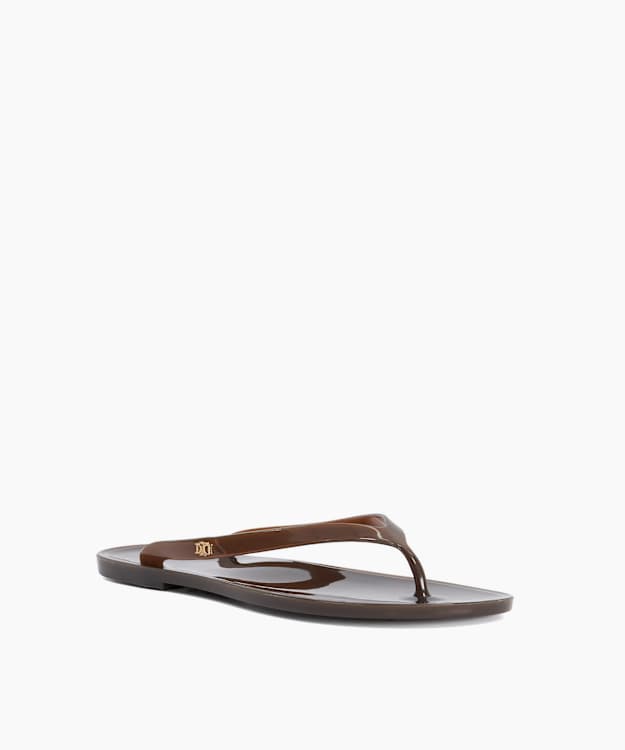 Lemoncello Brown - Jelly Toe Post Sandals