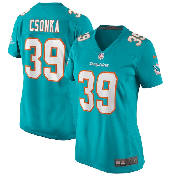 Larry Csonka Miami Dolphins Nike Women's Game Retired Player Jersey - Aqua/White