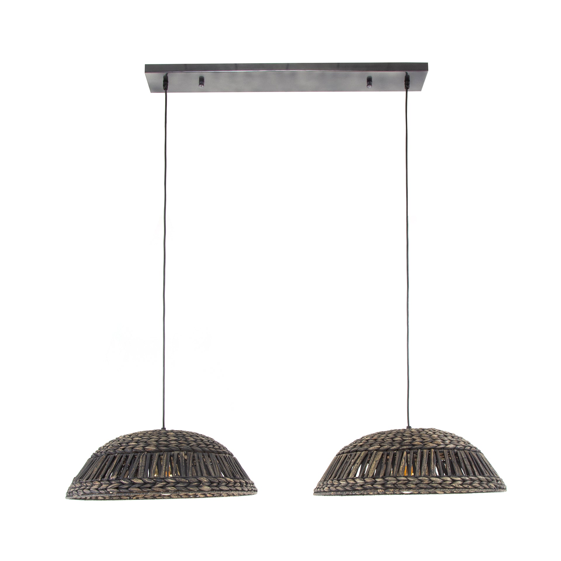 by fonQ Gina Hanglamp - Koepel - Zwart/Nikkel