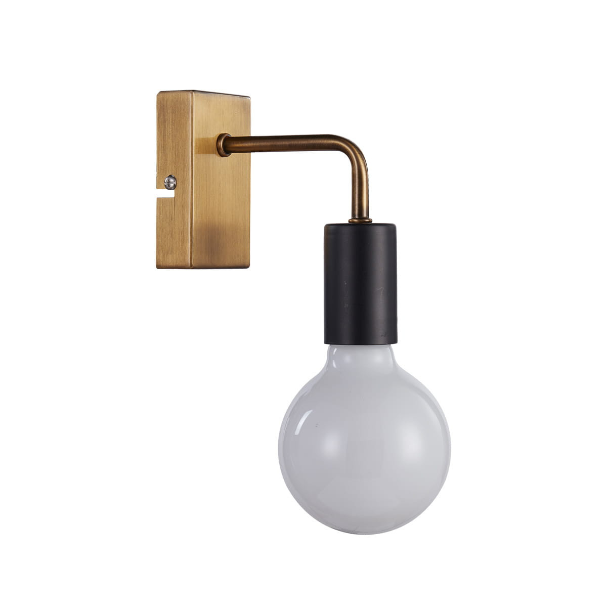 Kinkiet mosiądz-złoty-czarny IRINA 1xE27x60W wym:15x6x13cm IP20 Italux