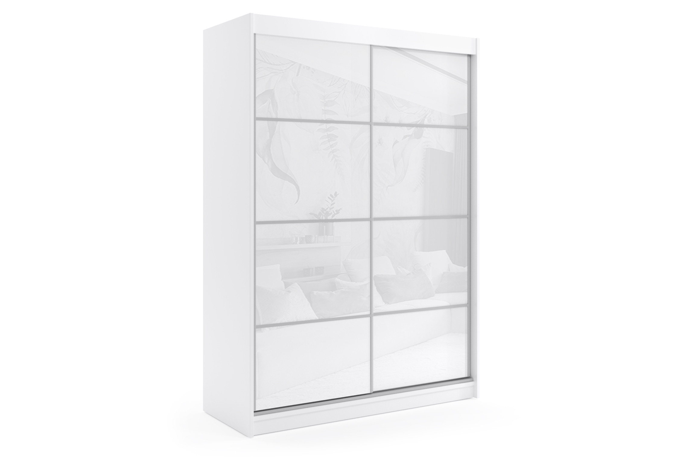 Szafa z drzwiami przesuwnymi Lacobel i LED 120 x 200 - VIVONA