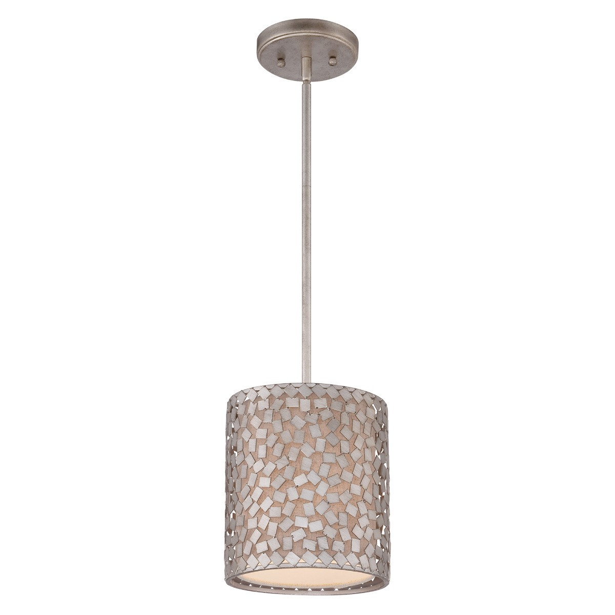 Lampa wisząca stare srebro Confetti 1xE27x100W Quoizel