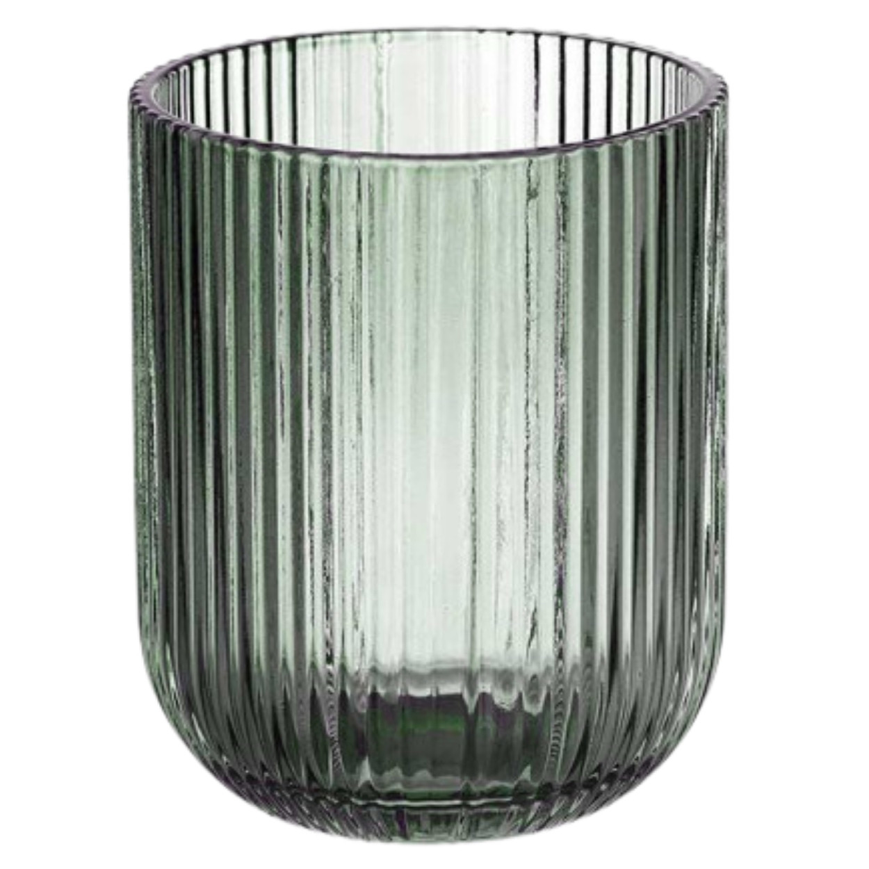 Szklanka VIVALTO szkło zielone prążkowane 270 ml