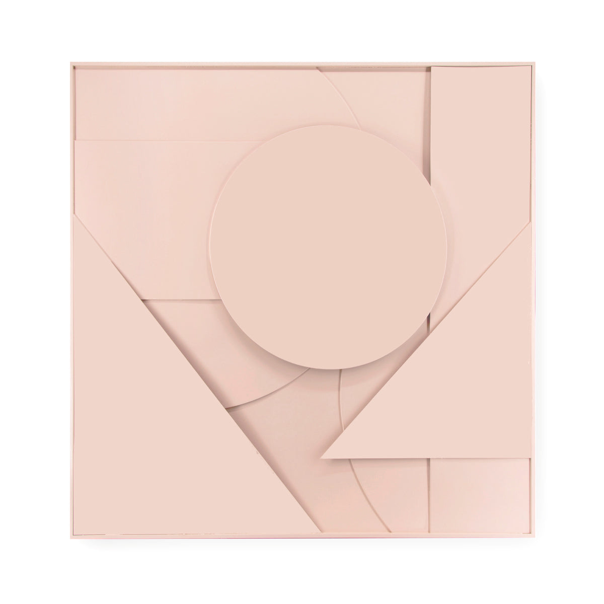 Art for the Home Abstract 3D Wandobject met houten frame 80x80cm