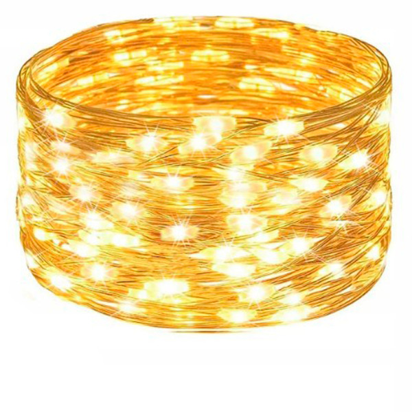 Lampki choinkowe 50 LED druciki mikro na baterie