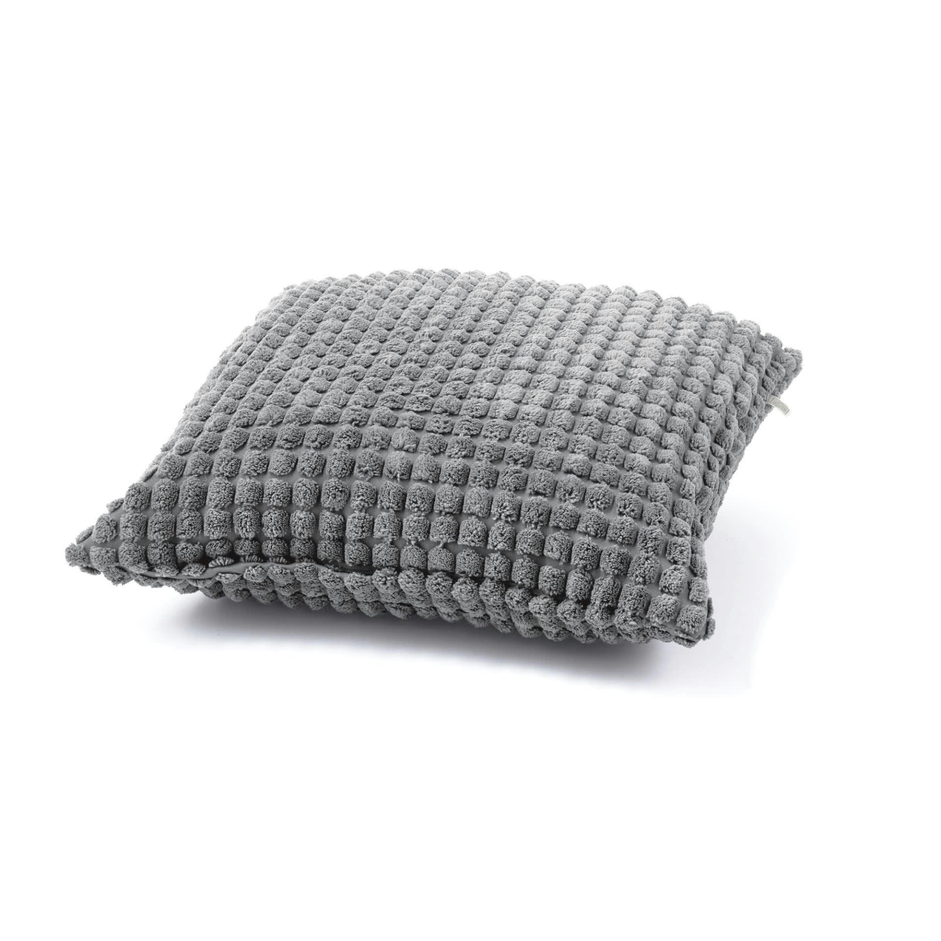 - Housse de coussin gris en velours-45x45 cm uni