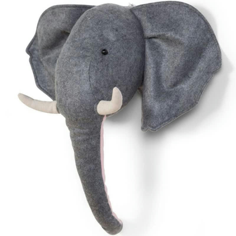 - Trophée éléphant en feutre