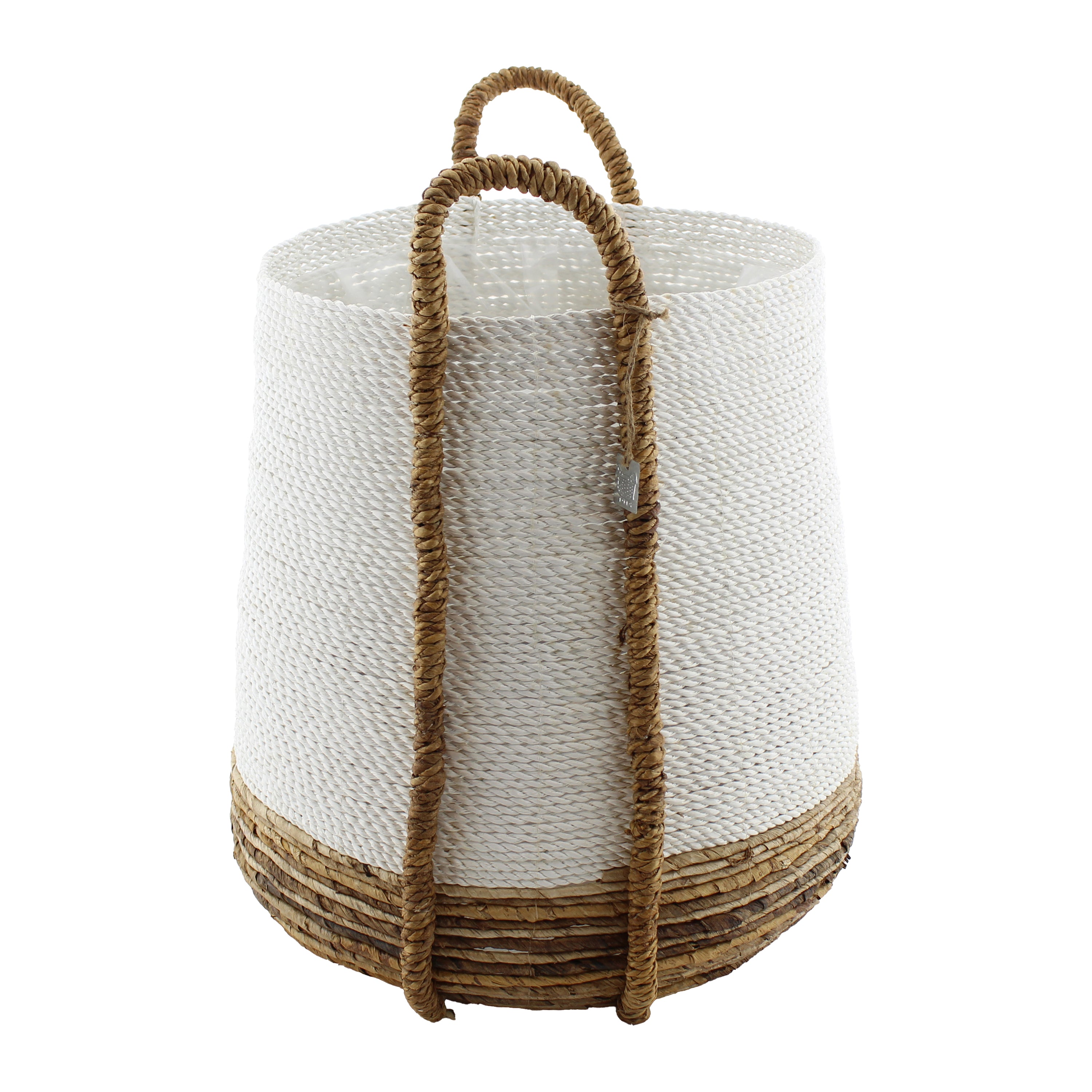 Van der Leeden Abaca Plantenmand Ø 48 cm - Wit