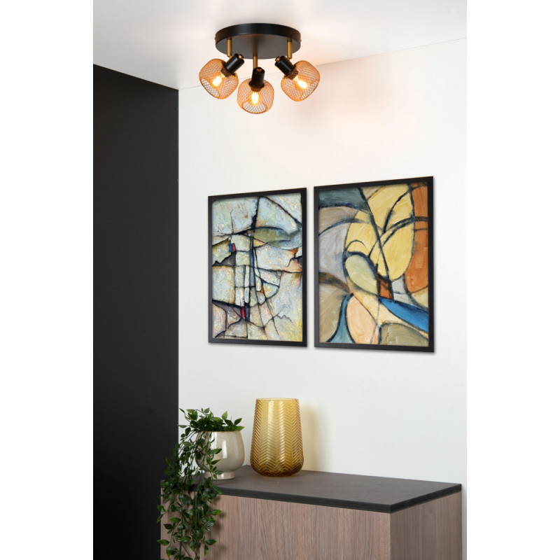 Spot Maren doré E14 3 x 40 W LUCIDE