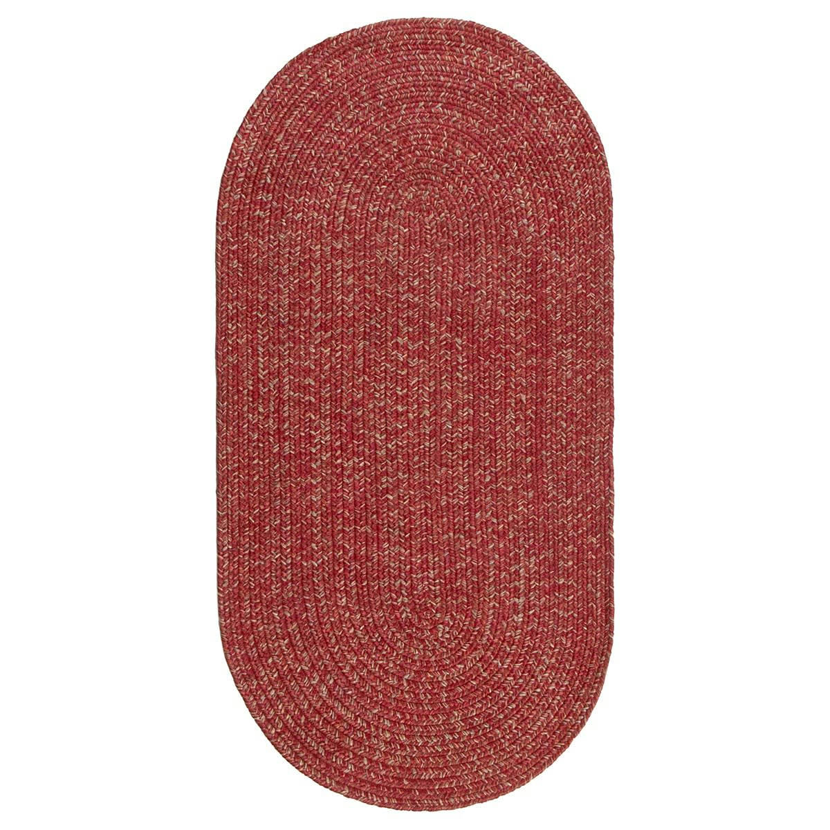 JUTY - Tapis de salon en Polypropylène Rouge brique 60x120 cm