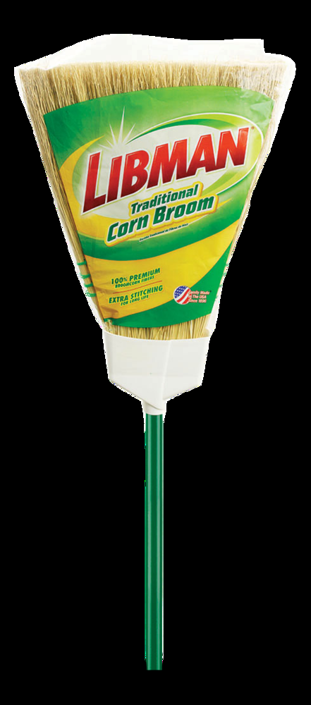 Libman Regular Light Duty Corn Broom with Steel Handle