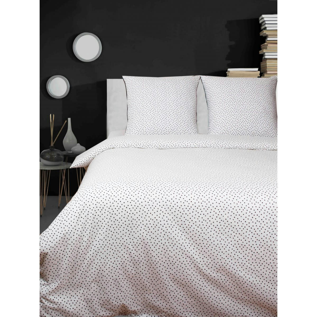 IMPRIMÉ POINTS - Parure de lit 2 personnes housse de couette 240x220 cm+ 2 TO 65x65 cm
