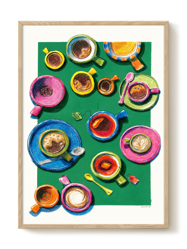 Eva Halfers - Coffee Paradise - PSTR studio Kunst Poster