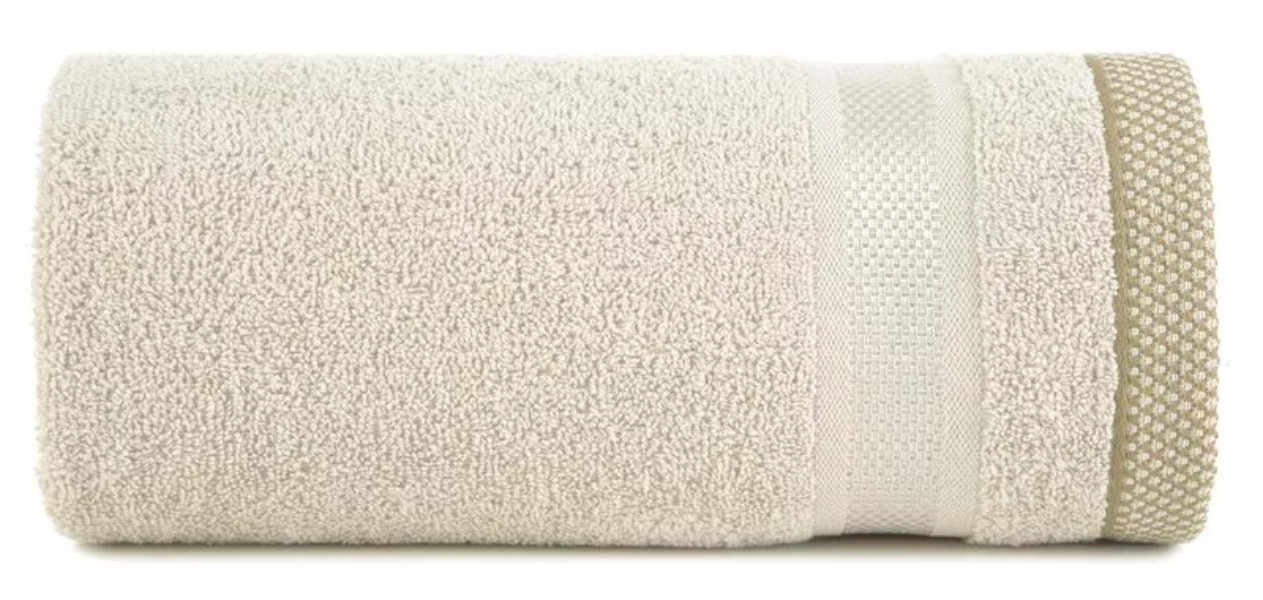 Ręcznik Abbie 40x60 kremowy 500 g/m2 frotte bawełniany
