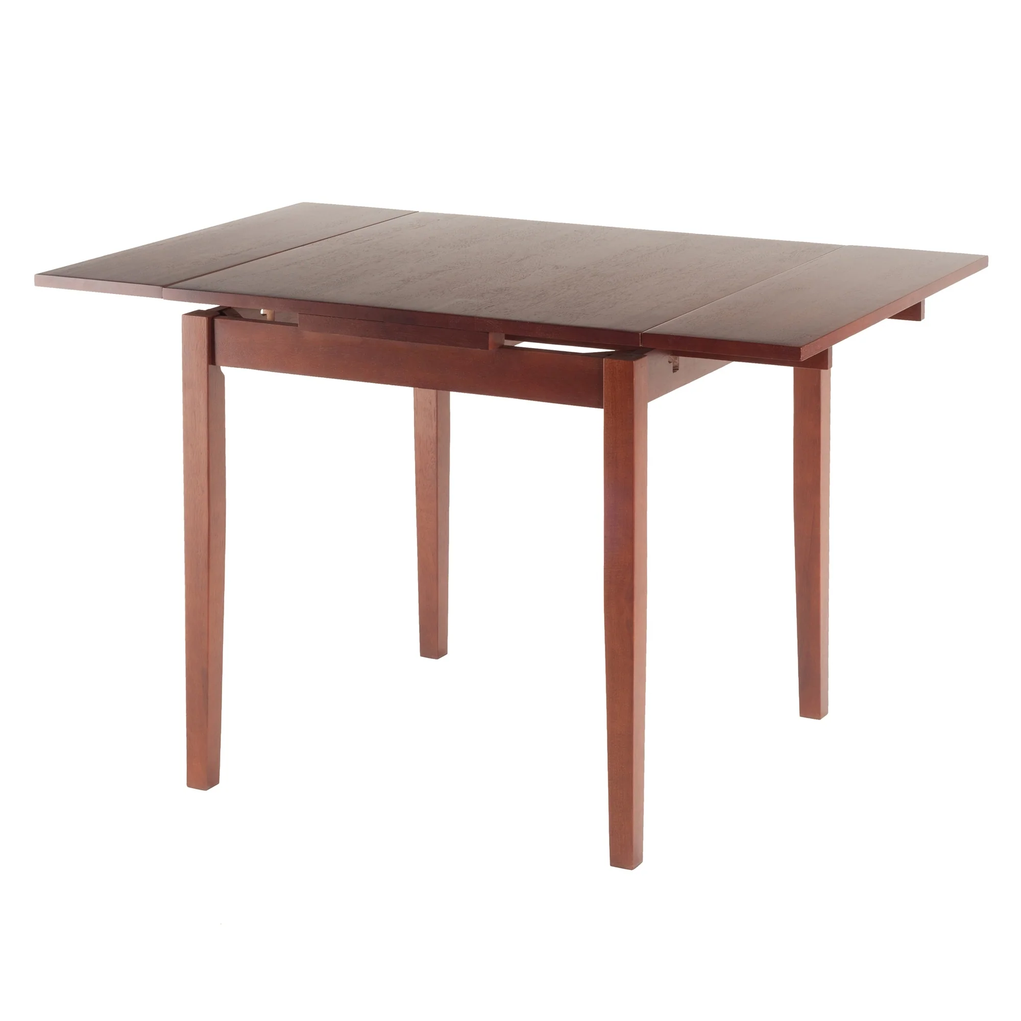 48 walnut brown wooden extension table