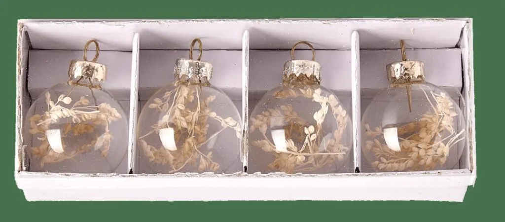 Porte-Noms^CASA DRY FLOWER Porte-noms Set De 4 Transparent