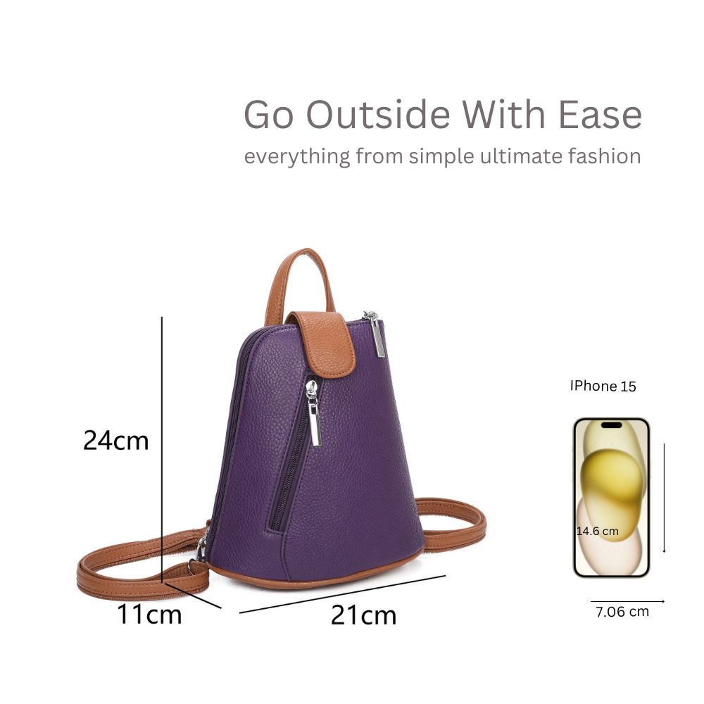 Kitise Trendy Small Convertible Practical Backpack