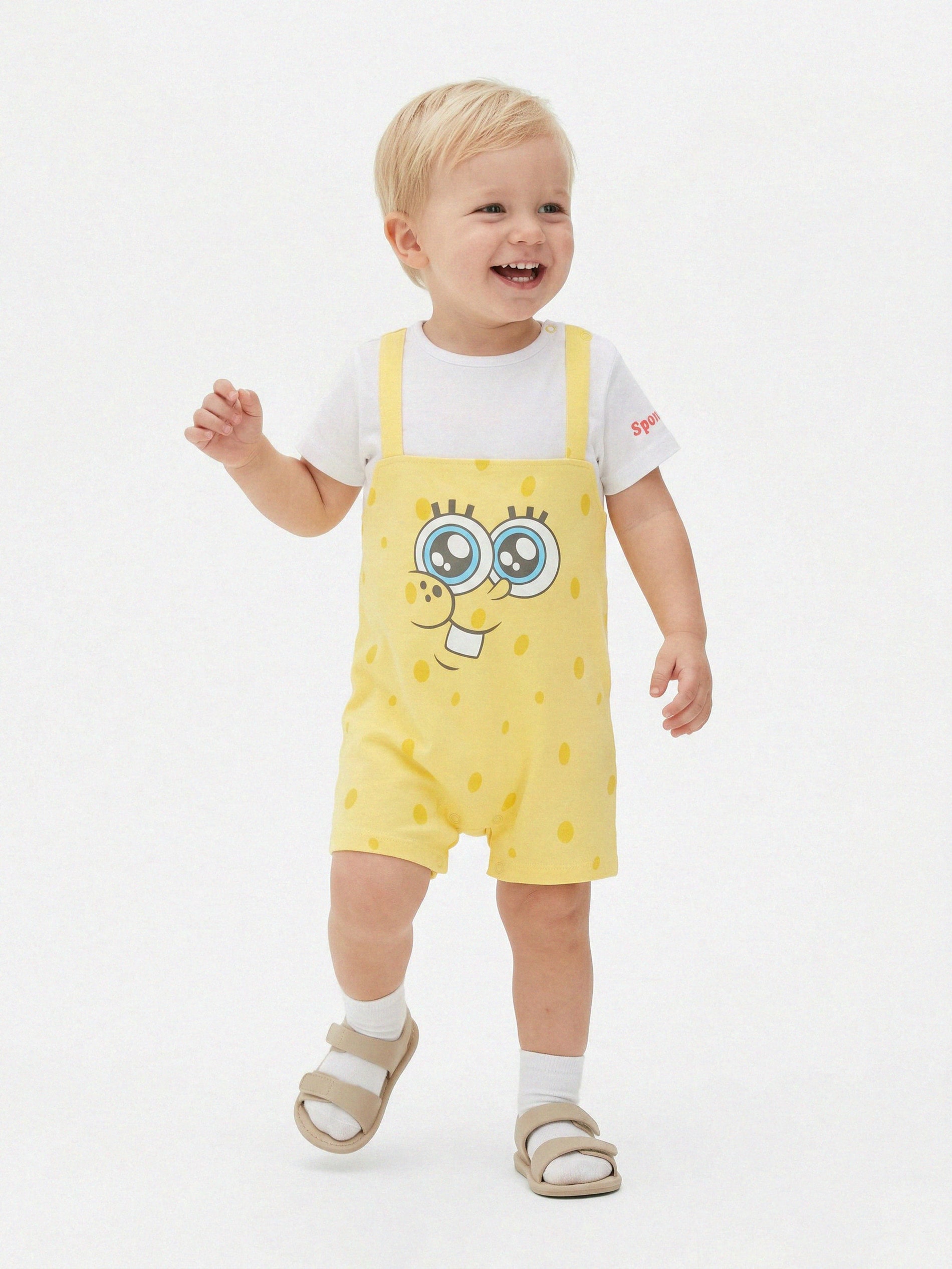 Letni kombinezon z nadrukiem SpongeBob SquarePants
