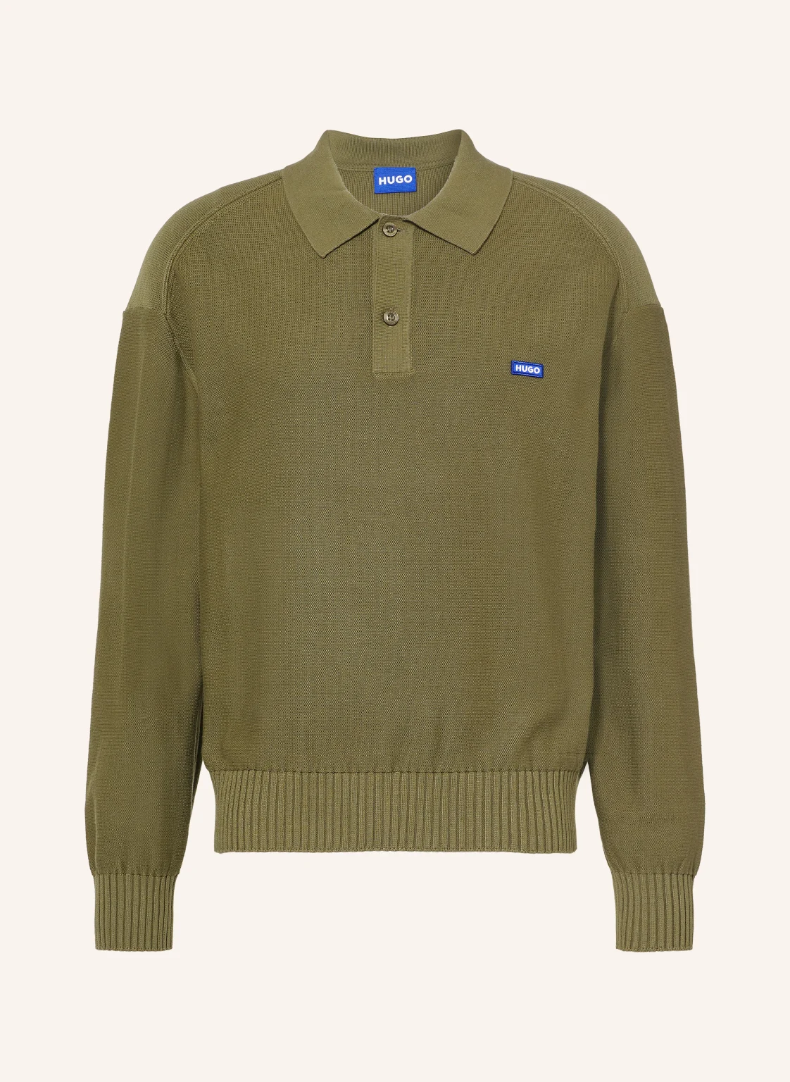 HUGO Strick-Poloshirt SAN PETTY Oversized Fit