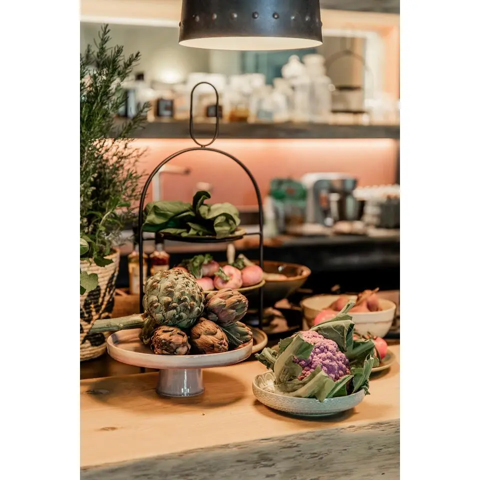 Mica Decorations Tabo Taartplateau - H10 x &Oslash;27 cm - Grijs