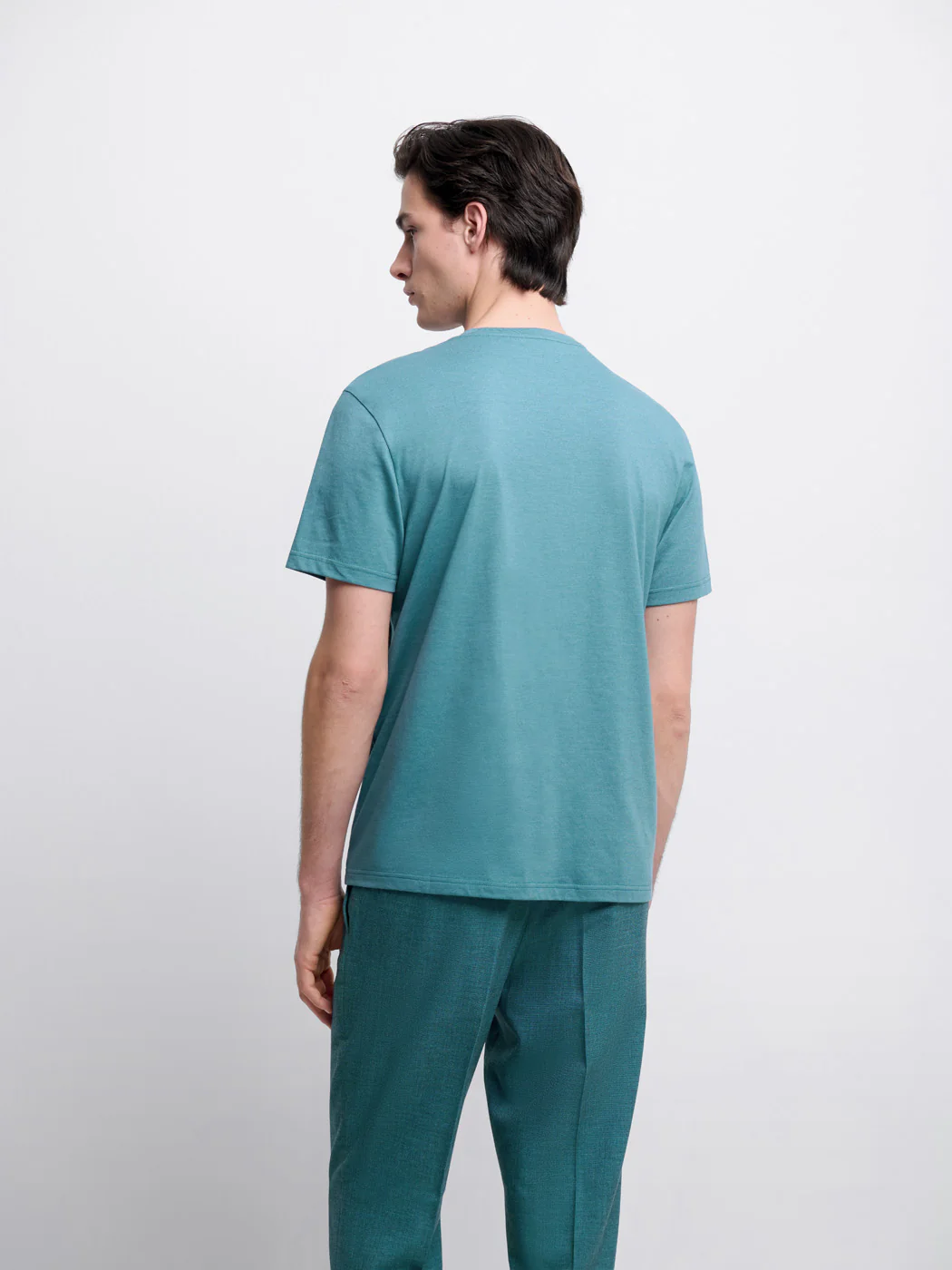 T-shirt col rond en coton Supima®