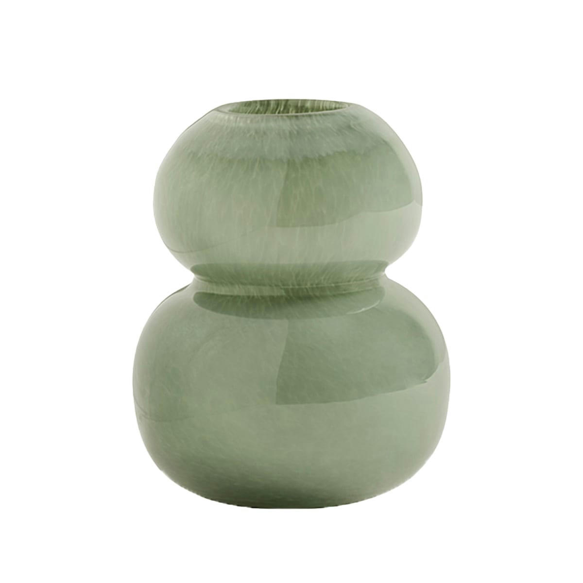 LASI - Vase vert en verre Ø10xH12,5cm