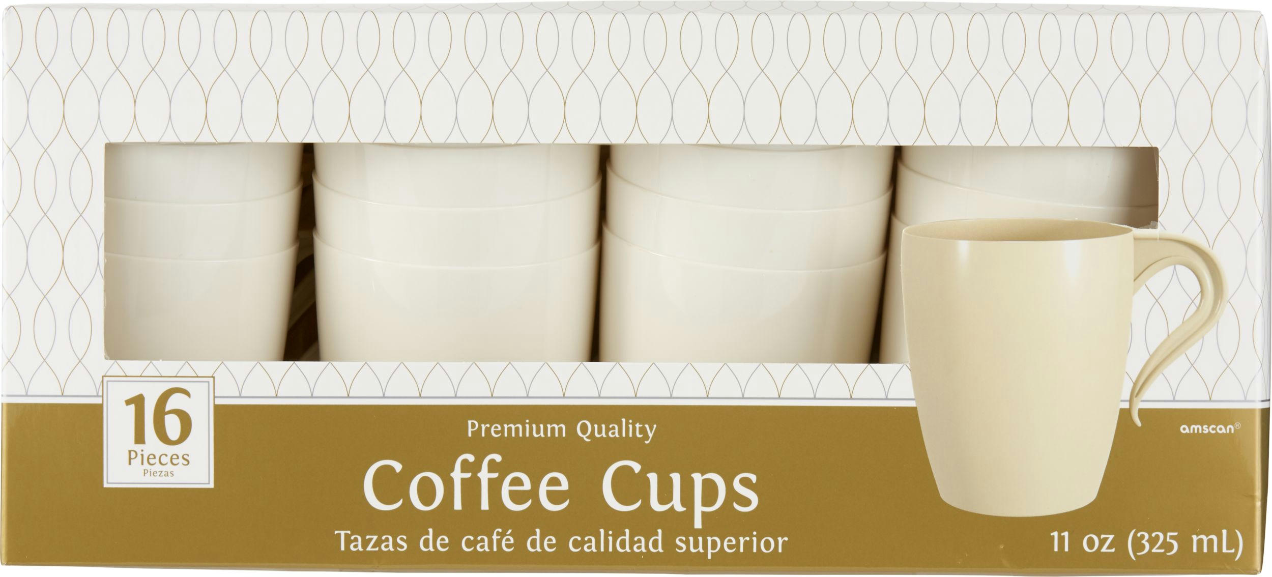 Bordered Trimmed Plastic Reusable Tumbler Cups, Clear/Silver, 10-oz, 20-pk, for New Year's Eve/Christmas/Graduation