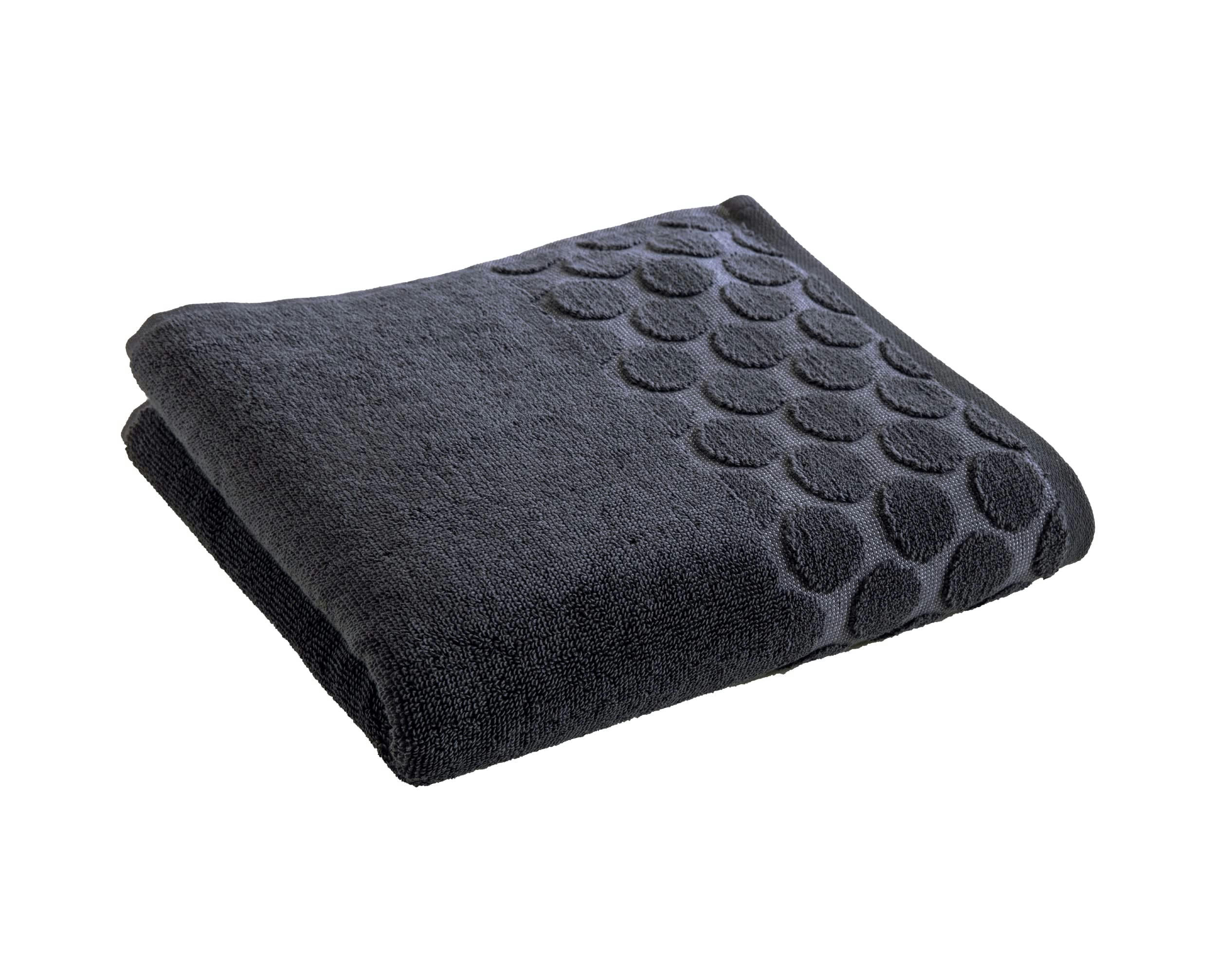CERCLE - Serviette de toilette gris anthracite 50x100 en coton