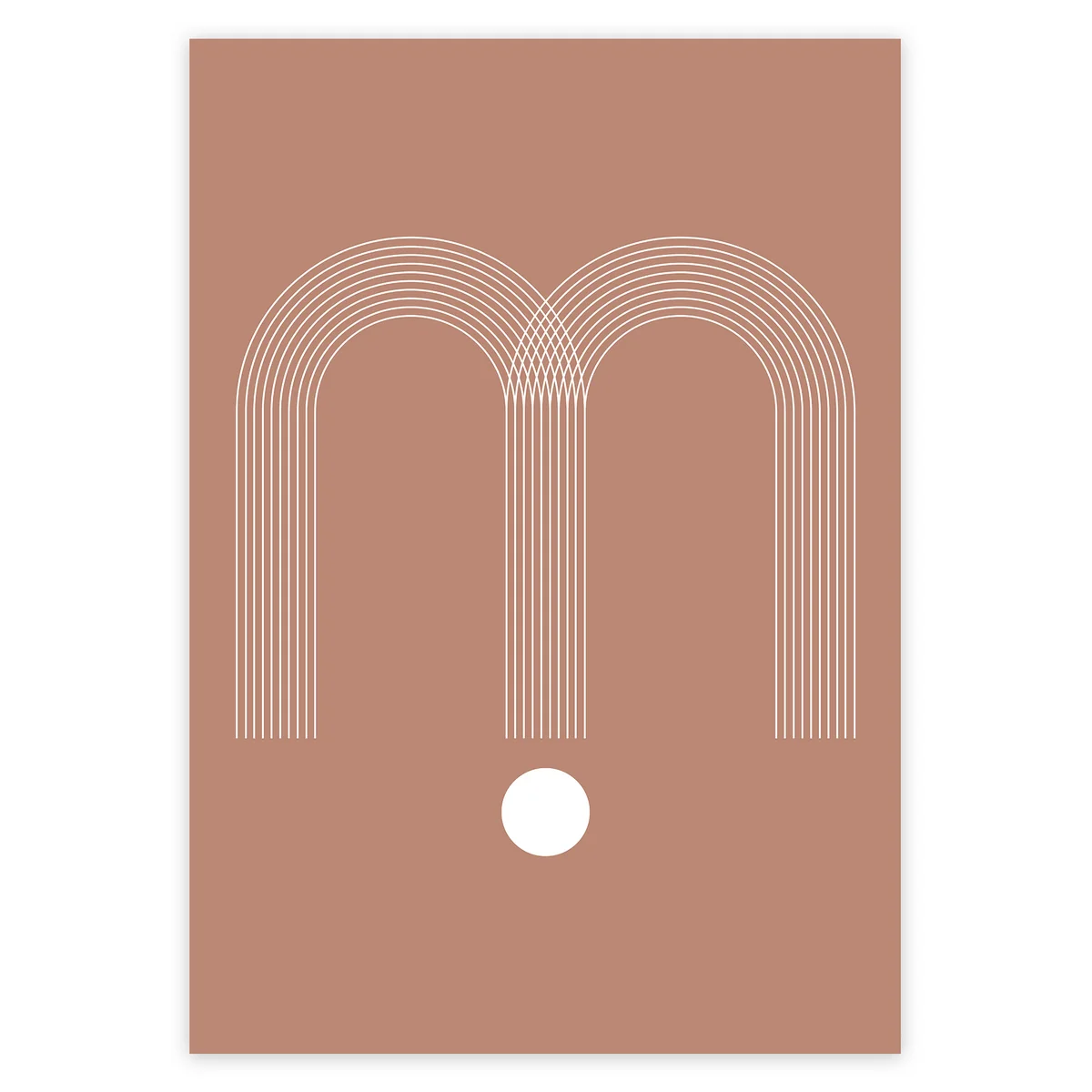 artvoll - Graphic Arches M Poster, terracotta, 30 x 40 cm