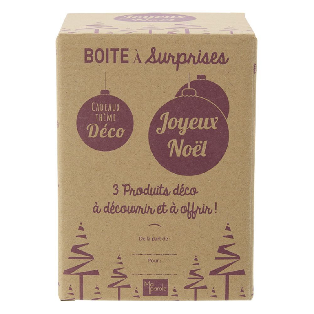 BoÎte cadeau surprise déco bougie roses éternelles