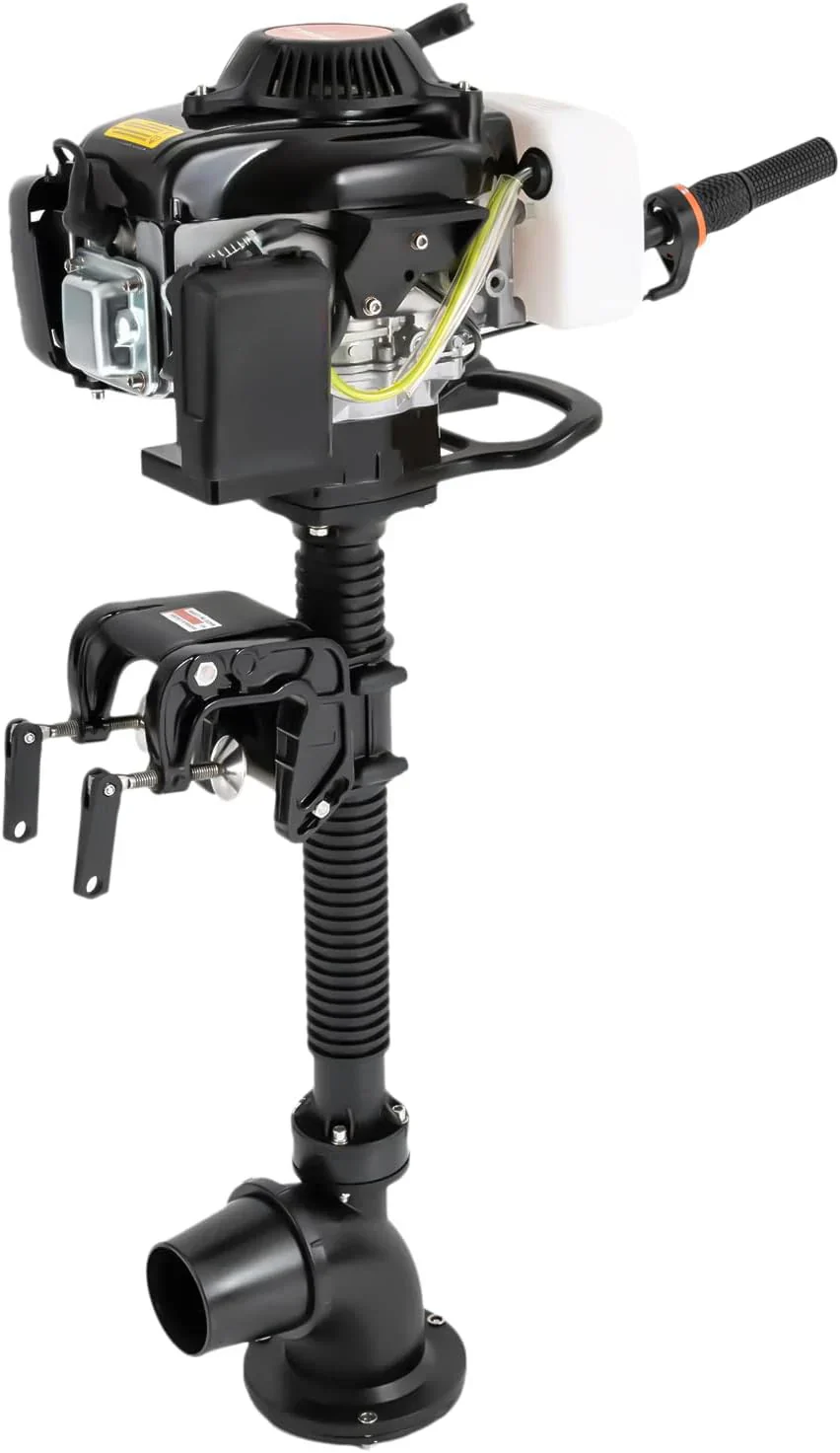 4 Stroke 4HP Outboard Motor, 4 Stroke 55CC Jet Pump Boat Engine w/Wind Cooling CDI System for Rubber Boats, Wooden Boats, Fishing Boats, etc, 5500 rpm(4 Stroke 6HP)