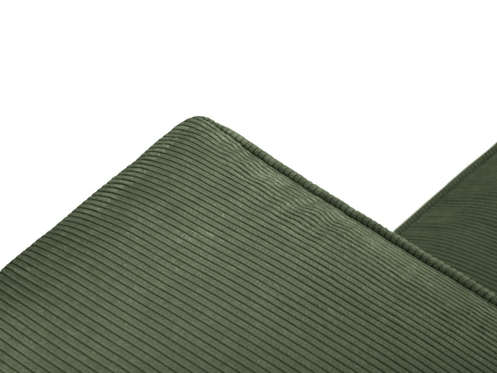 MUSE - Canapé 3 places en Velours Côtelé Vert Bouteille